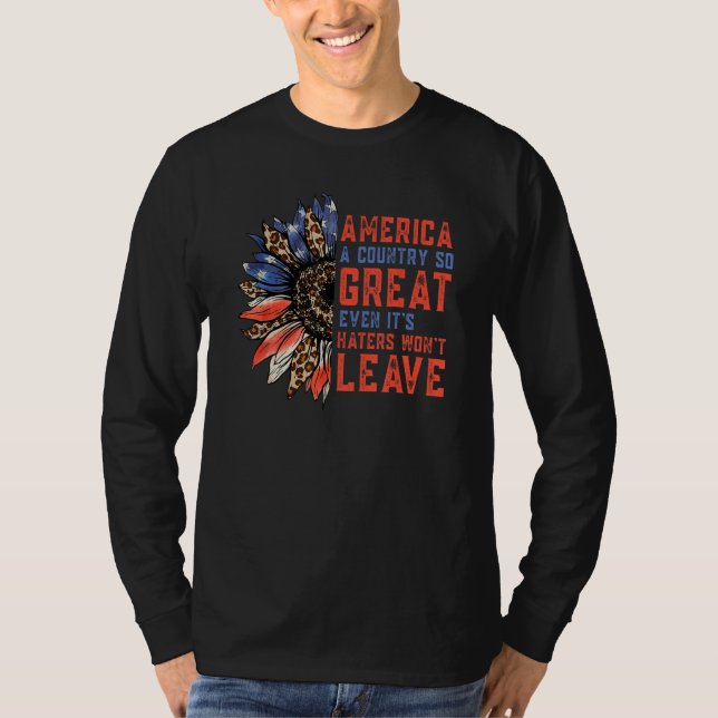 Camiseta Cute America A Country So Great Even It s Haters W (Anverso)