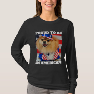 Camiseta Cute American Patriotic Uncle Sam Pomeranian Dog 2