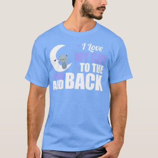 Camiseta Cute, amo a mi gato a la luna y a la espalda