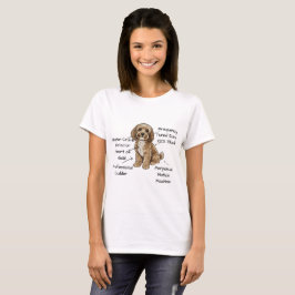 Camiseta Cute Anatomy of a Cockapoo Dog Lover Gift