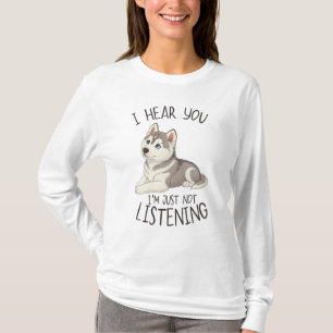 Camiseta Cute and Funny Husky