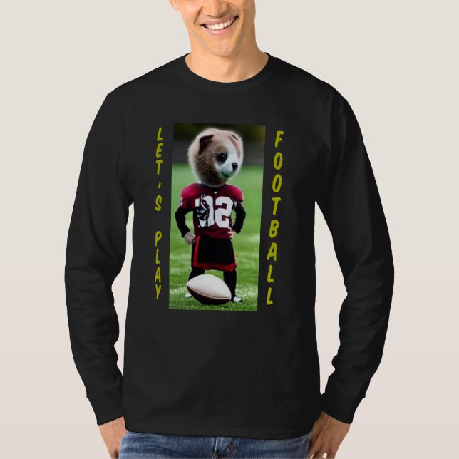 Camiseta Cute Animal Football player (Anverso)