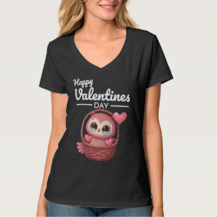 Camiseta Cute Animal Heart Panda  Feliz Día de San Valentín