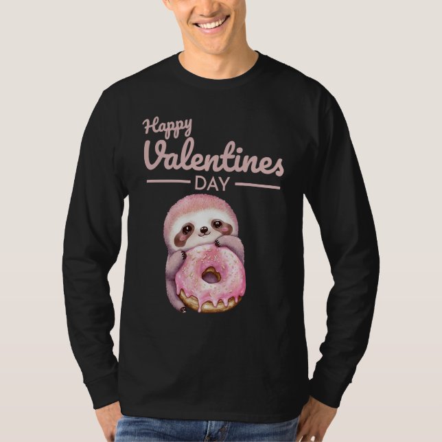 Camiseta Cute Animal Heart Panda  Happy Valentine Day  20 (Anverso)