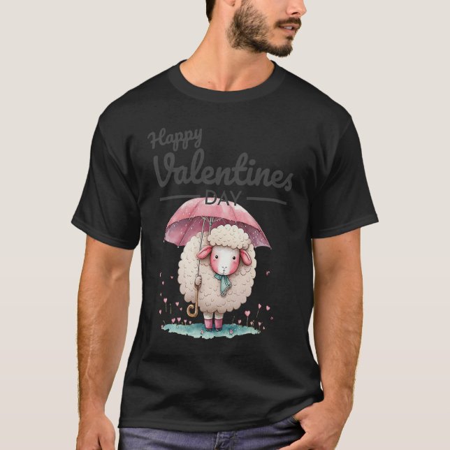 Camiseta Cute Animal Heart Panda  Happy Valentine Day  33 (Anverso)