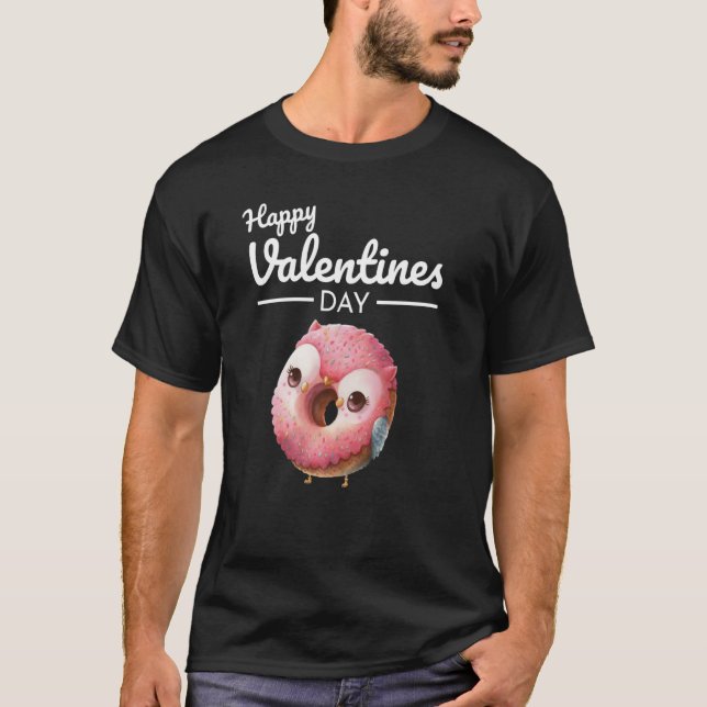 Camiseta Cute Animal Heart Panda Happy Valentine Day  57 (Anverso)