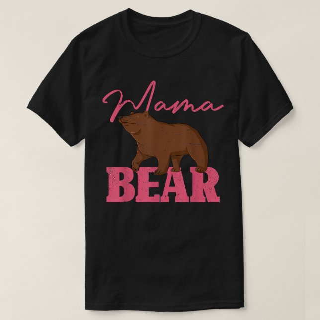 Camiseta Cute Animal Mom Family Mommy Bear Mama Bear 527  (Diseño del anverso)