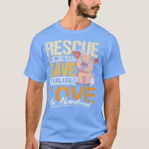 Camiseta Cute Animal Rescue Pet Owner Pig Lover Design Prem