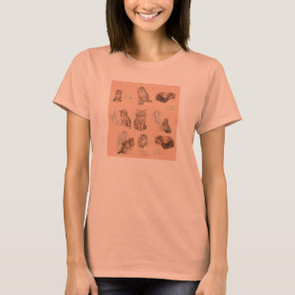 CAMISETA CUTE ANIMALES / CAT Y HISTORIAS DE RATÓN EN ROSA