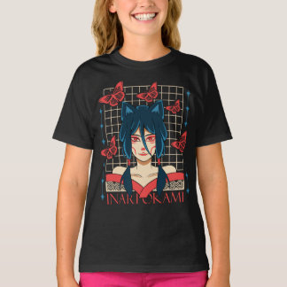 Camiseta Cute Anime Butterfly Girl T-Shirt | Japanese Aesth