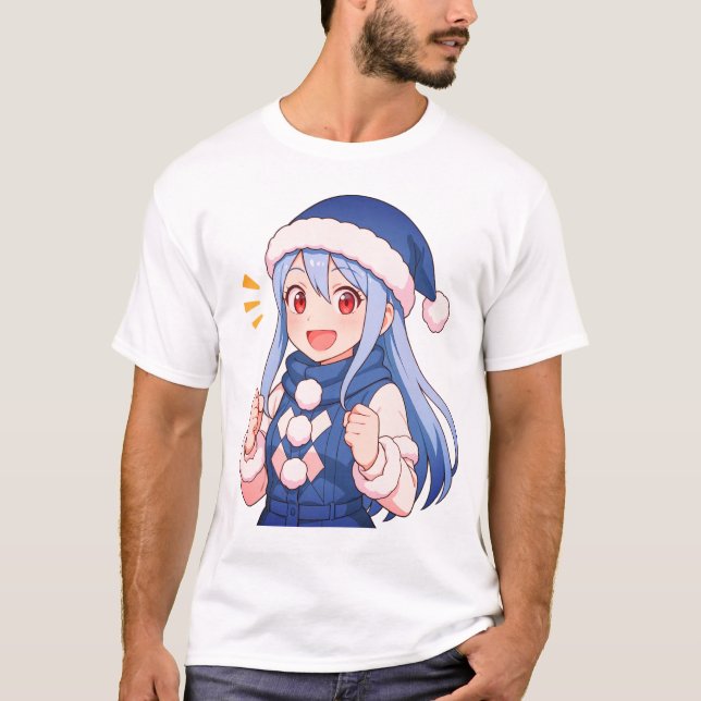 Camiseta "Cute Anime Chica Aesthetic" (Anverso)