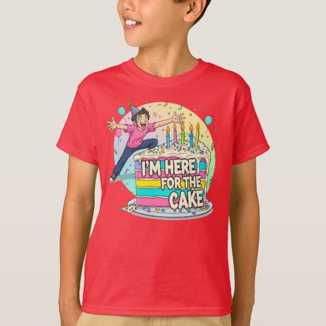 Camiseta Cute Anime Eyes Birday Cake Lover (Anverso)