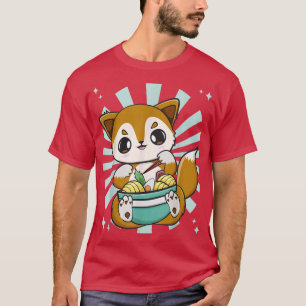 Camiseta Cute Anime Fo Eats Japanese Noodles And Ramen 525 