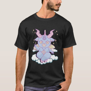 Camiseta Cute Anime Kawaii Baphomet Pastel Gótico Emo Pun