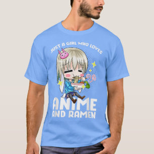 Camiseta Cute Anime solo un chica al que le encanta el anim