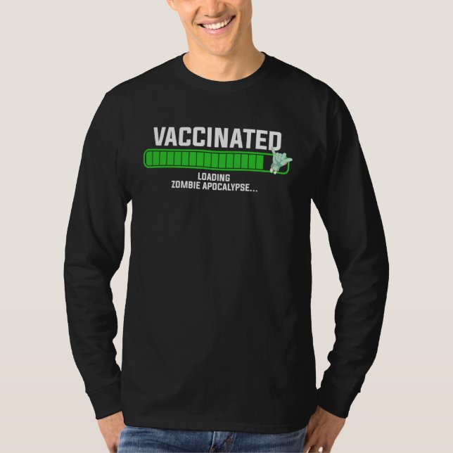 Camiseta Cute  Anti Vaxxer Get Vaccinated Unvaccinated Zomb (Anverso)