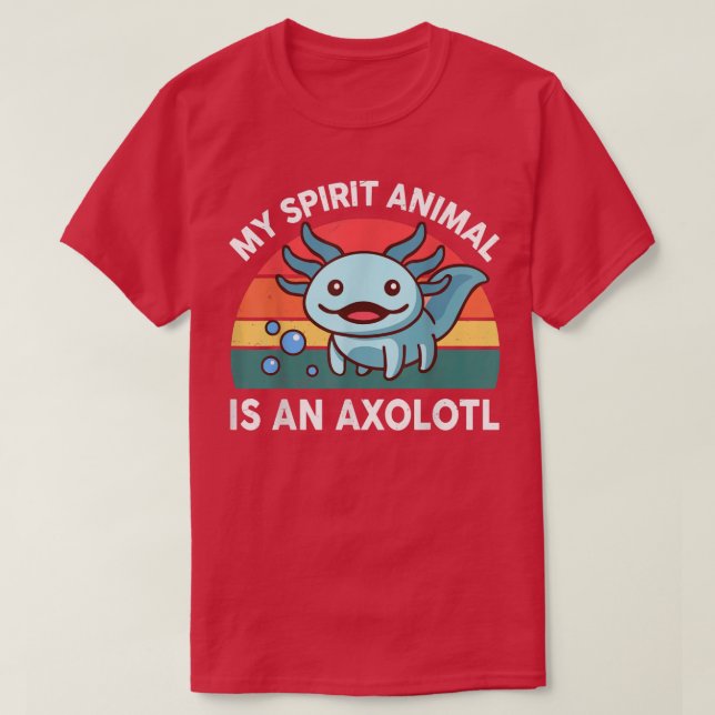 Camiseta Cute Aolotl Mi Animal Espiritual Es Un Aolotl (Diseño del anverso)