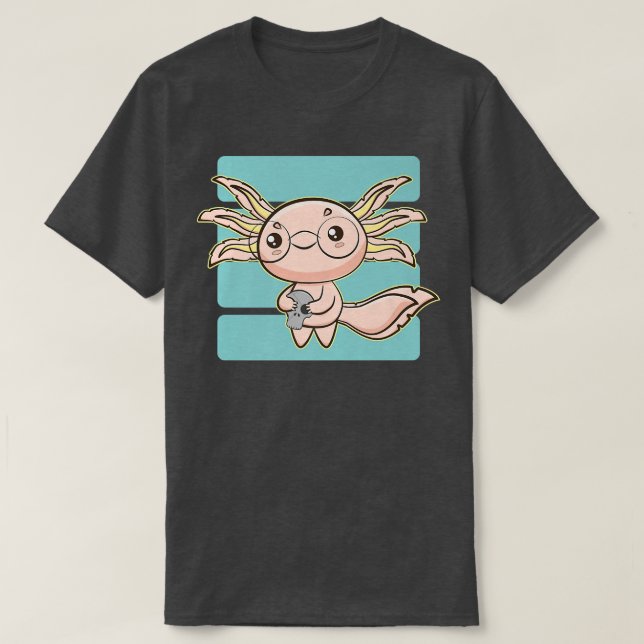 Camiseta Cute Aolotl Pet Ambystoma Meicanum Walking Fish Go (Diseño del anverso)