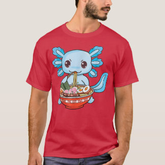 Camiseta Cute Aolotl Ramen Noodles Anime Kawaii Kids Boys T