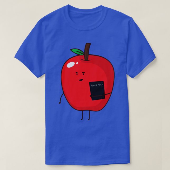 Camiseta Cute Apple Sweet Note (Diseño del anverso)