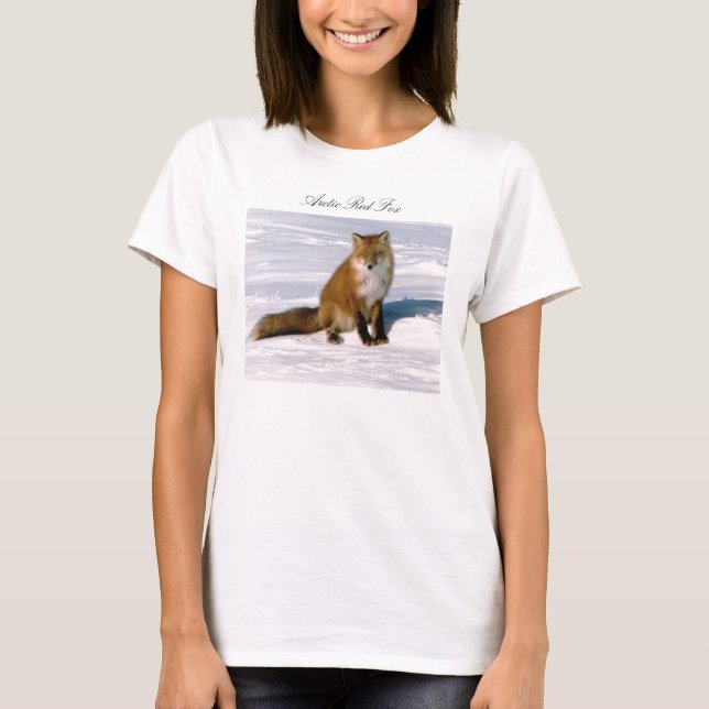Camiseta Cute Arctic Red Fox Long Sleeve (Anverso)