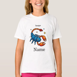 Camiseta Cute Arte Pop Signo Zodiacal Escorpio Horóscopo