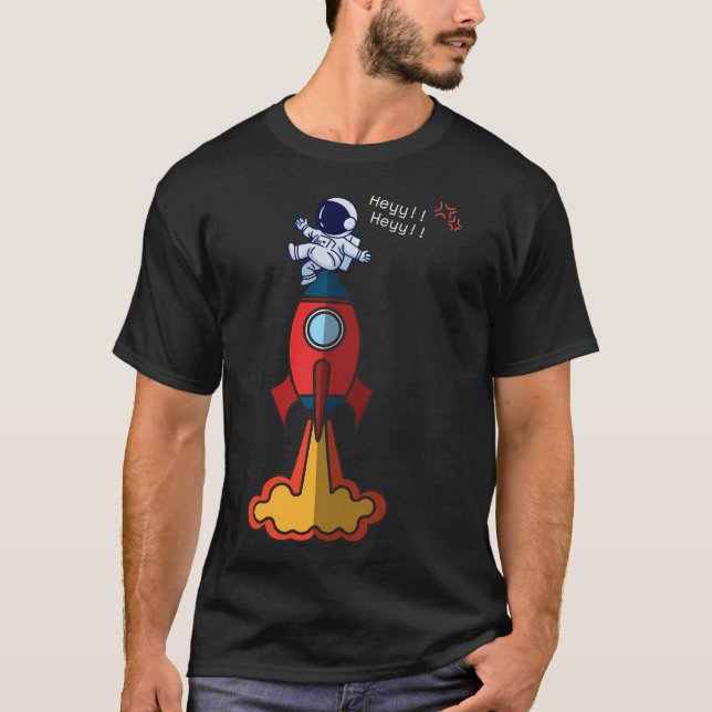 Camiseta Cute astro Rocket (Anverso)