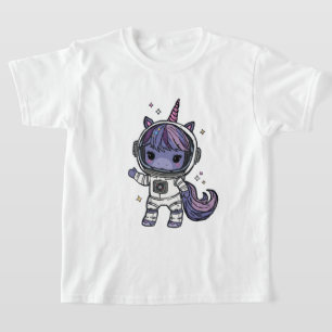 Camiseta Cute Astro Unicorn