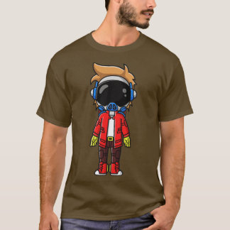 Camiseta Cute Astronaut Punk Cartoon