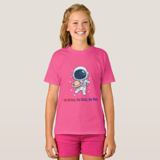 Camiseta Cute Astronaut Saturn Planet Space Explorer