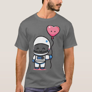 Camiseta Cute Astronaut With Balloon Space