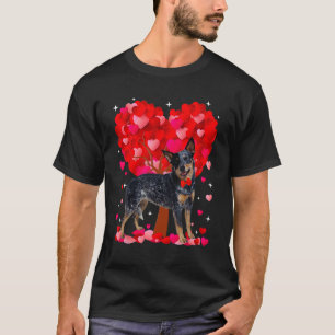 Camiseta Cute Australian Cattle Dog Día de San Valentín Cor