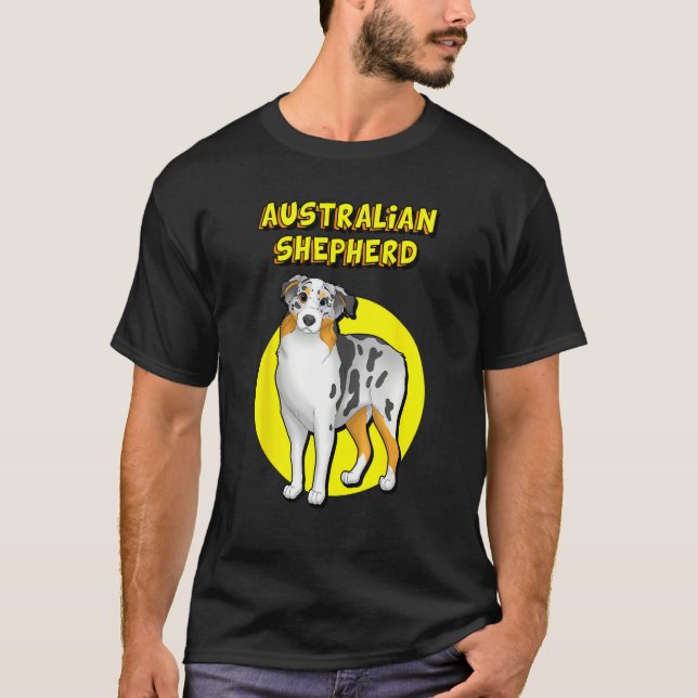 Camiseta Cute Australian Shepherd (Anverso)