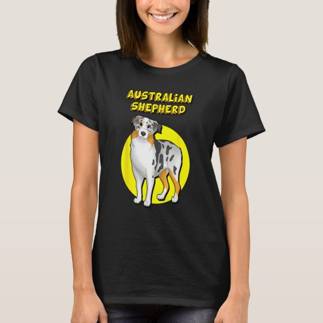 Camiseta Cute Australian Shepherd (Anverso)