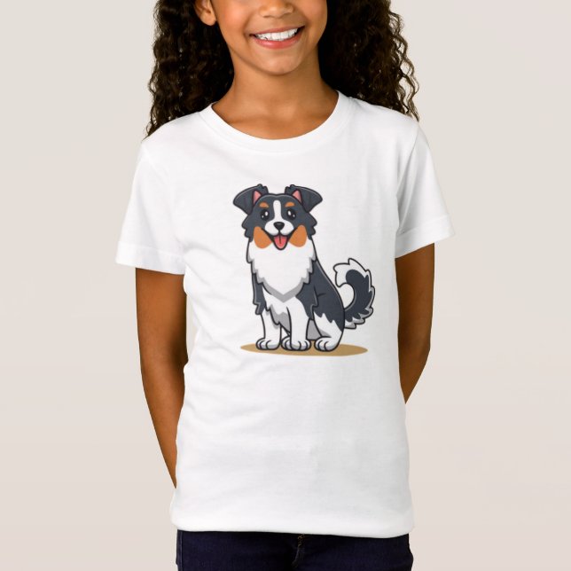 Camiseta Cute Australian Shepherd-23144 (Anverso)