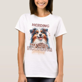 CAMISETA CUTE AUSTRALIAN SHEPHERD DOG DICIENDO