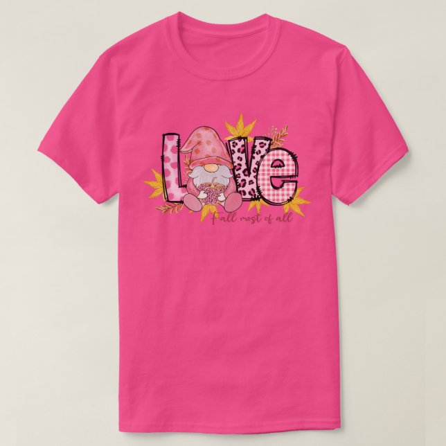 Camiseta Cute Autumn LOVE (Diseño del anverso)