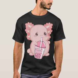 Camiseta Cute Axolotl Anime japonés de fresa rosa K