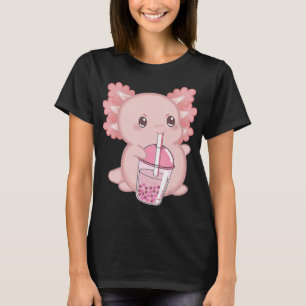 Camiseta Cute Axolotl Anime japonés de fresa rosa K