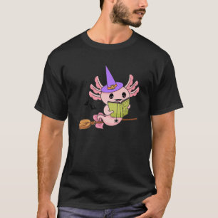 Camiseta Cute Axolotl Halloween , Axolotl Witch Casting Spe