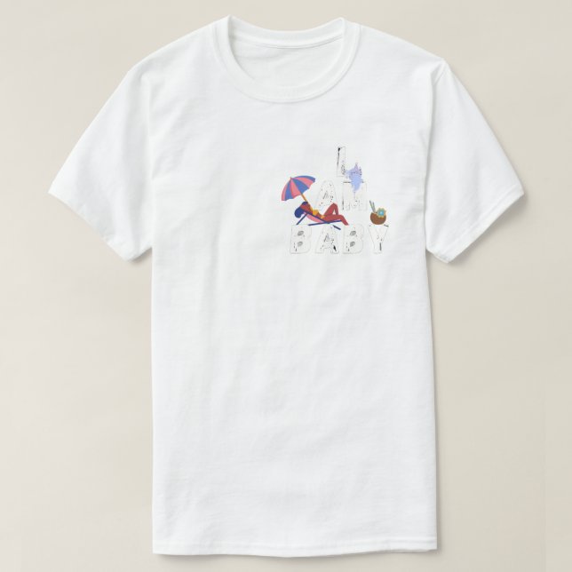 Camiseta Cute Axolotl 'I Am Baby' Kawaii T-Shirt" (Diseño del anverso)
