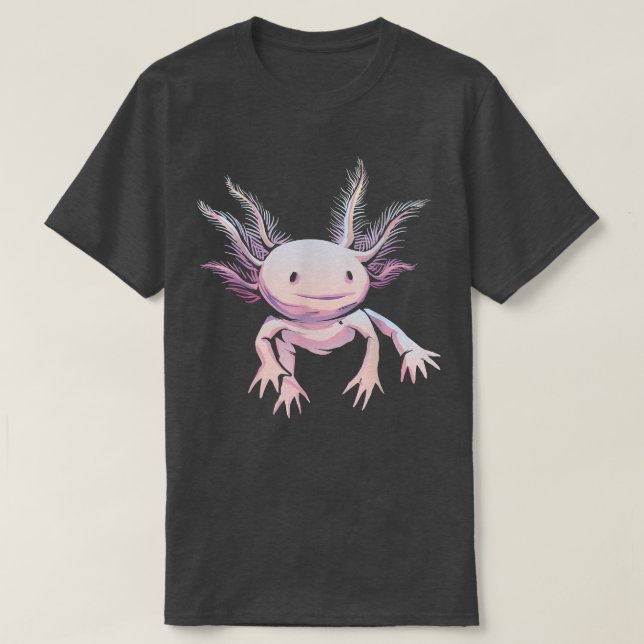 Camiseta Cute Axolotl Kawaii Chibi Pastel Gótico Anime 357 (Diseño del anverso)