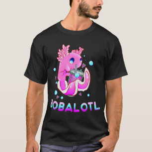Camiseta Cute Axolotl Lover Bobalotl Boba Kawaii Anime Japa