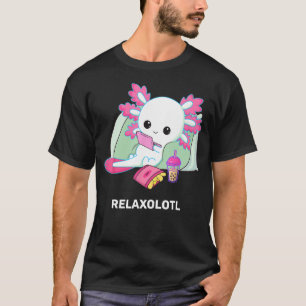 Camiseta Cute Axolotl Lover Mexicano Salamander Relaxolotl