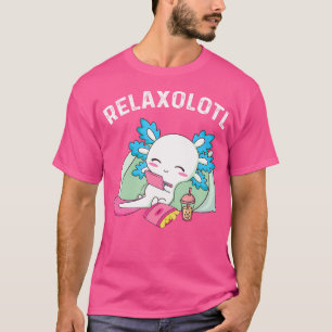 Camiseta Cute Axolotl Lover Salamandra Mexicana Relaxolotl