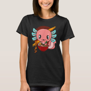 Camiseta Cute Axolotl Noodles de Ramen Japoneses