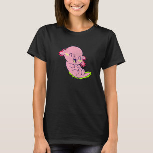 Camiseta Cute Axolotl Pescado Anfibio Niños Chica