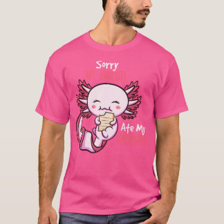 Camiseta Cute Axolotl Pescado Mexicano Anfibio Salama