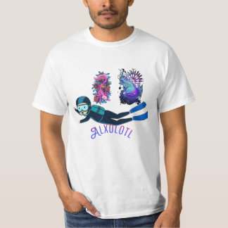 Camiseta Cute Axolotl-Shirt I Axolotl Preguntas Retro Funny