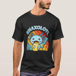 Camiseta Cute Axolotl Snaxolotl Retro Salamander